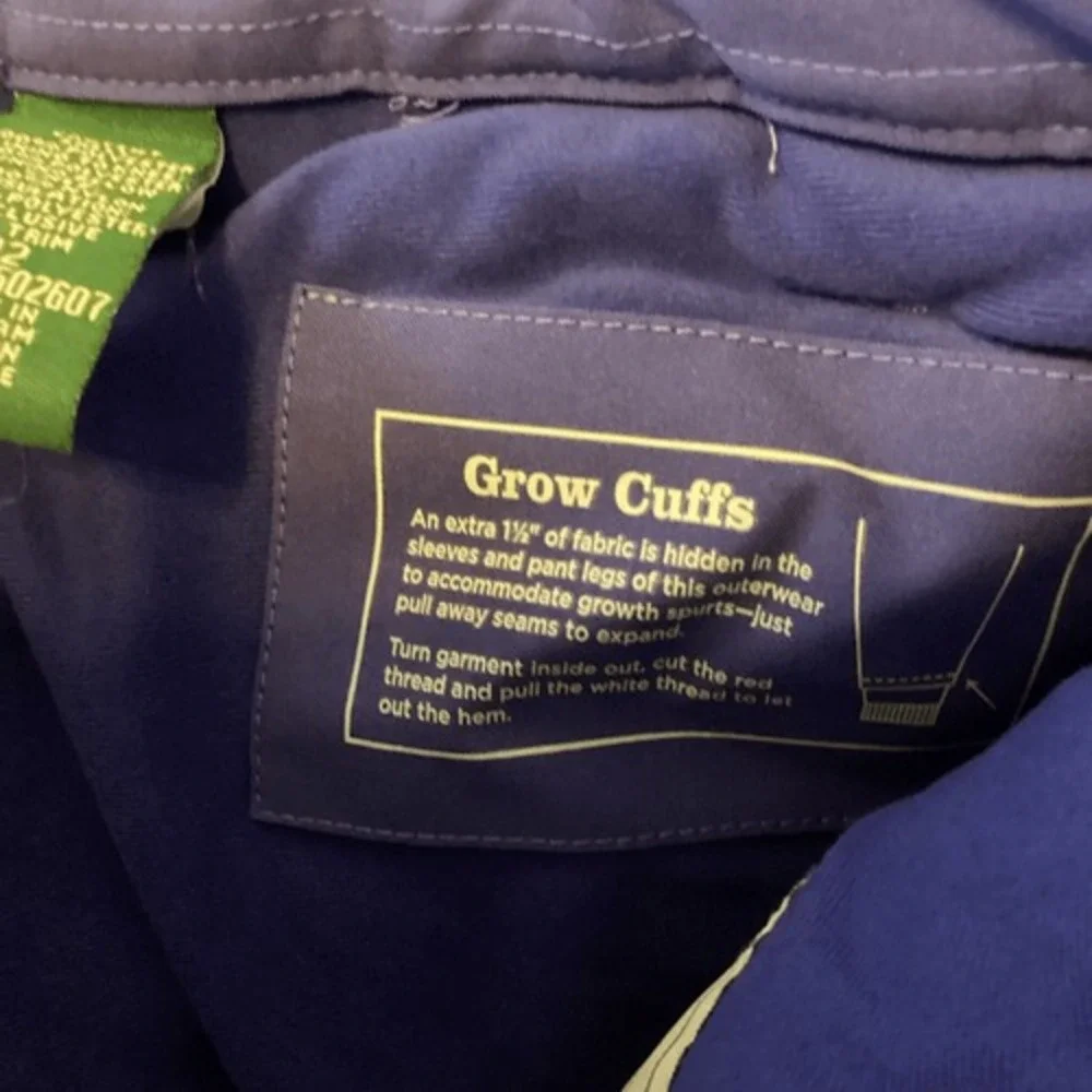 Kids L.L. Bean TEK Snow Ski Pants with‎ Grow Cuffs